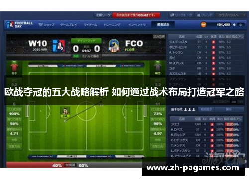 欧战夺冠的五大战略解析 如何通过战术布局打造冠军之路